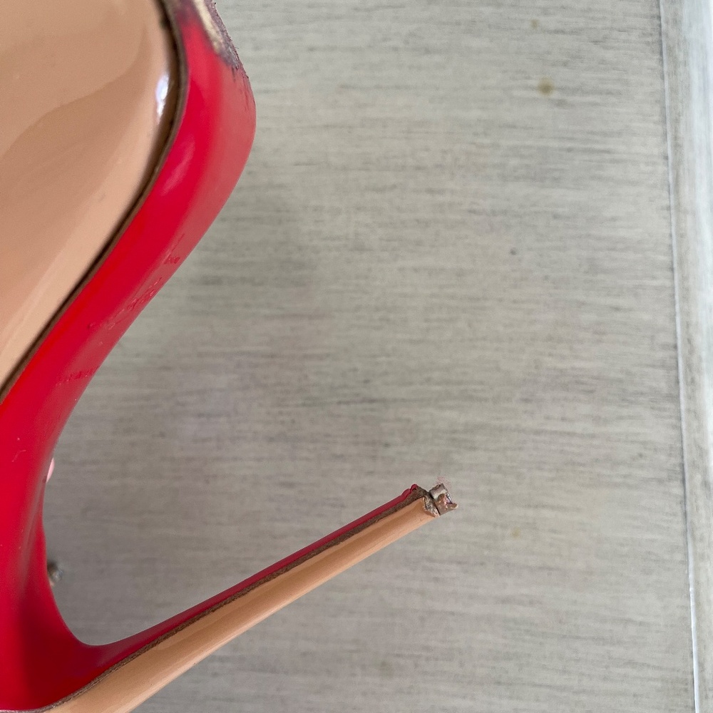 Christian Louboutin Pigalle Follies Patent Leather Nude (OBO) - Picture 10 of 12